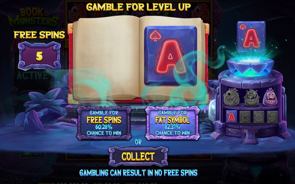 Free spins där FAT-symbolen startar som 1x1
