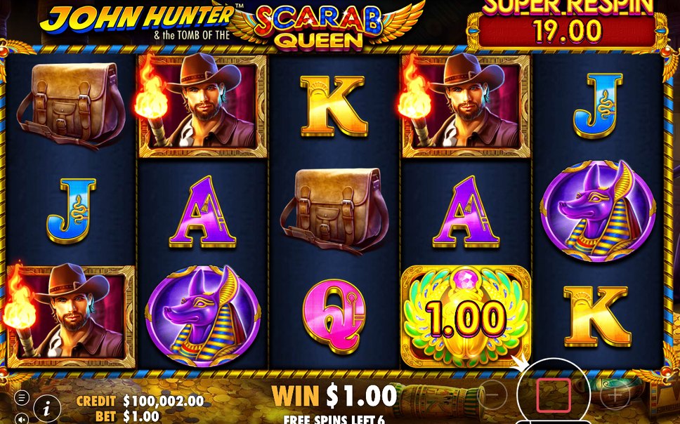 Free spins: värden samlas i Super Respin-pot