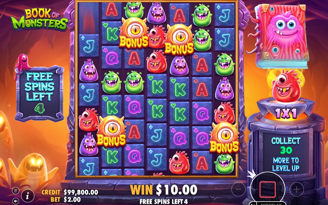 Pågående free spins med FAT-symbolen som växer